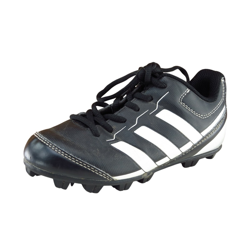 Adidas Toddler Unisex Baseball Size 12 Black Synthetic Cleat Lightweight Shoe